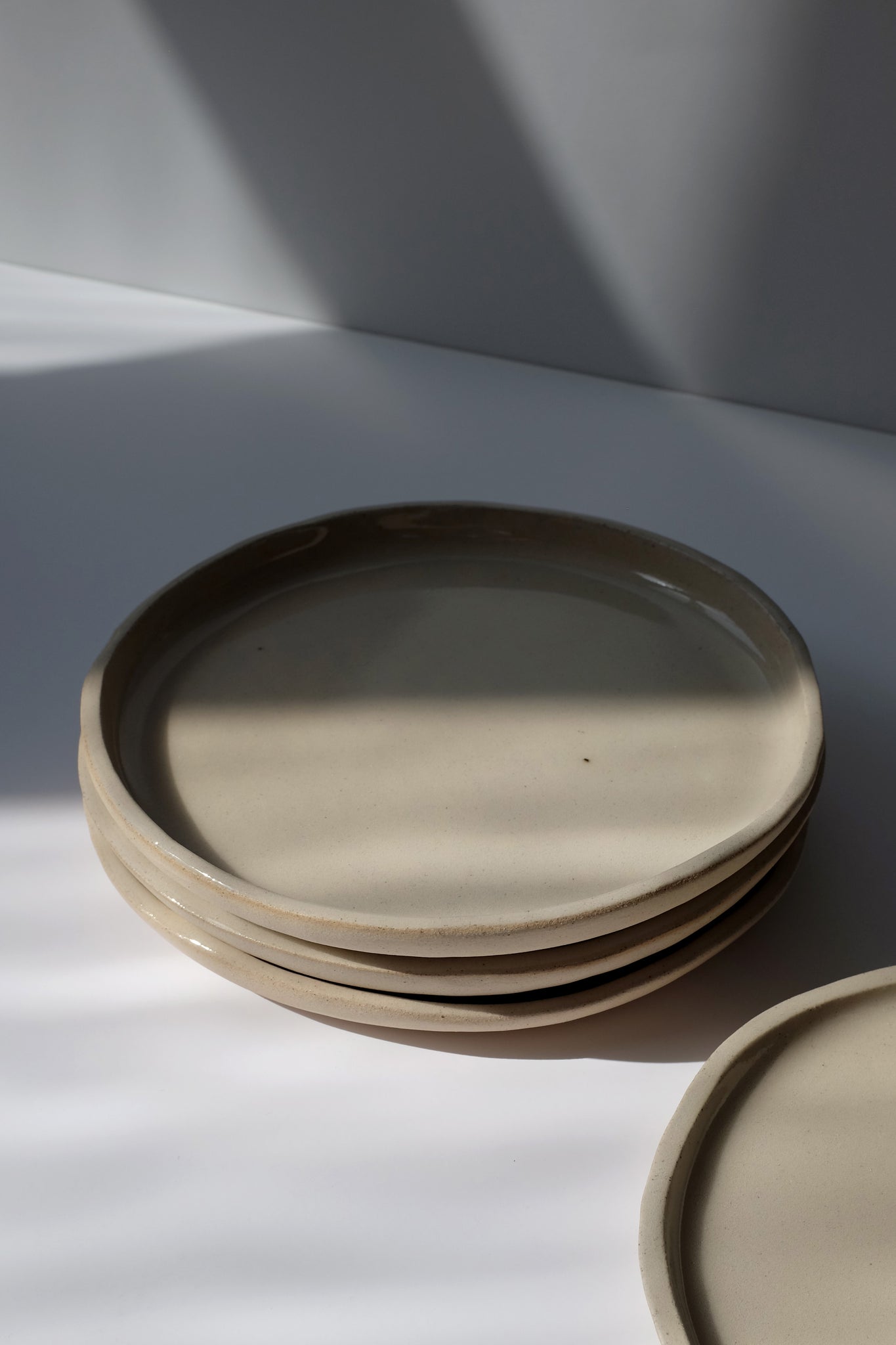 Side plate — White
