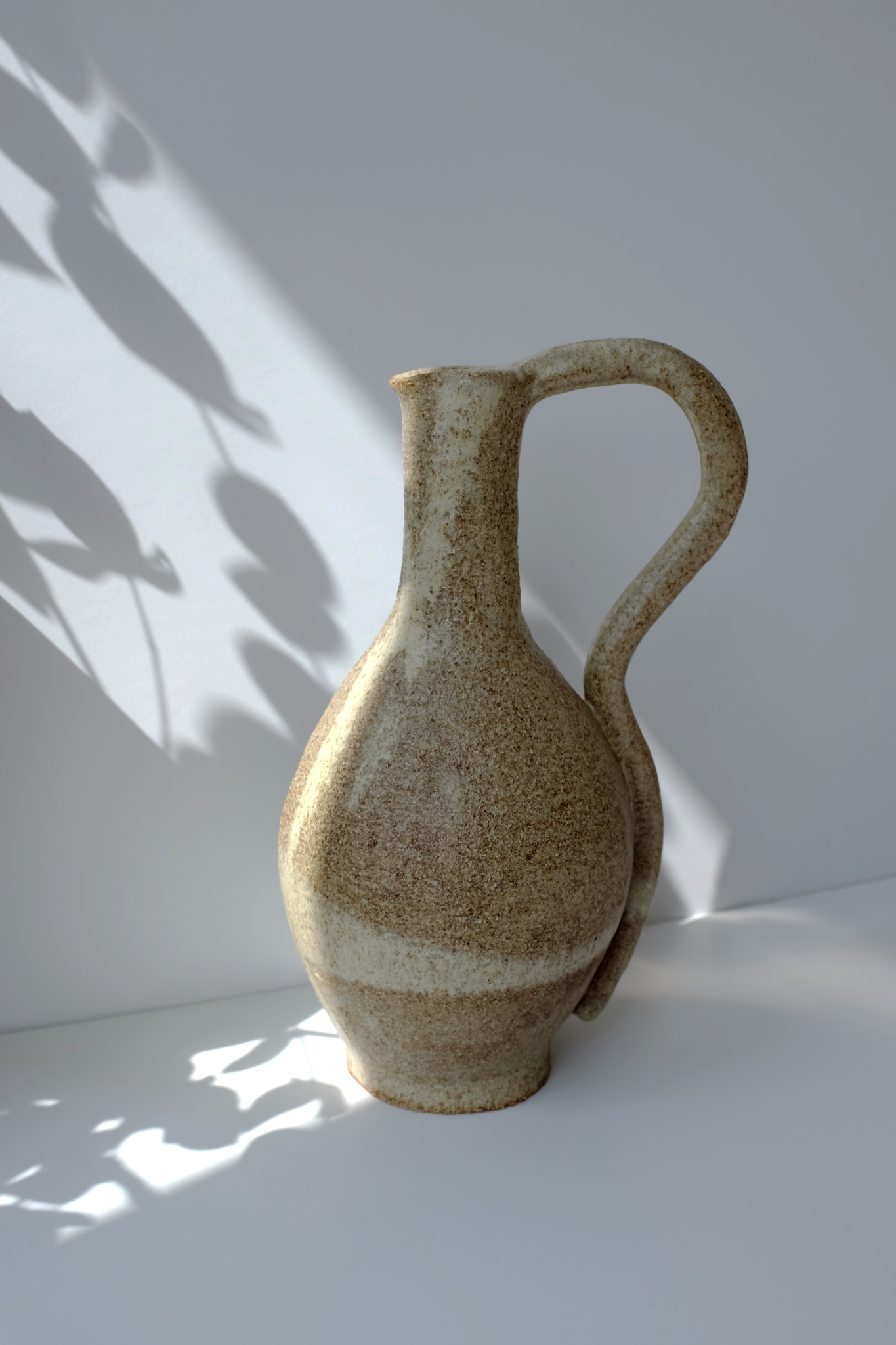 Wavy handled jug